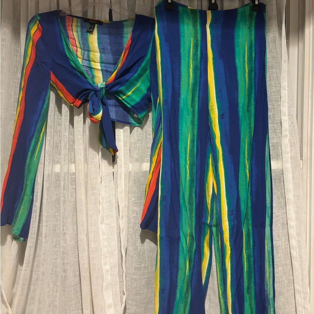 Colorful Striped Women's Jumpsuit